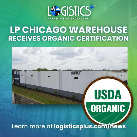 Logistics Plus Chicago Warehouse Receives Organic Certification