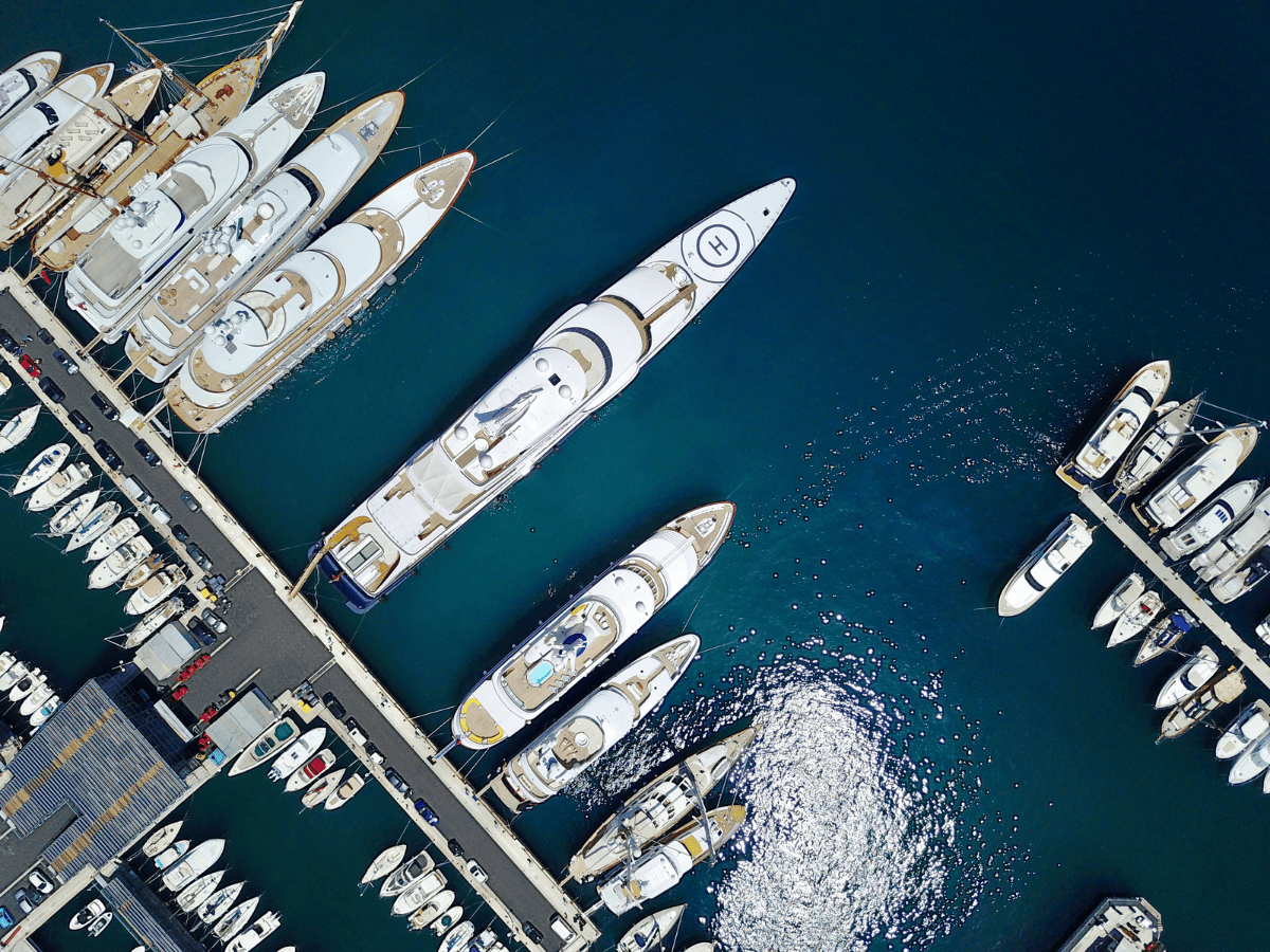 yacht and commercial craft image